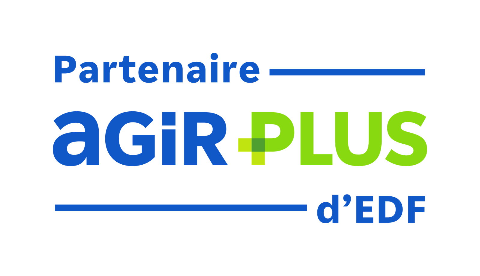 Logo AGIR PLUS partenaire EDF RVB